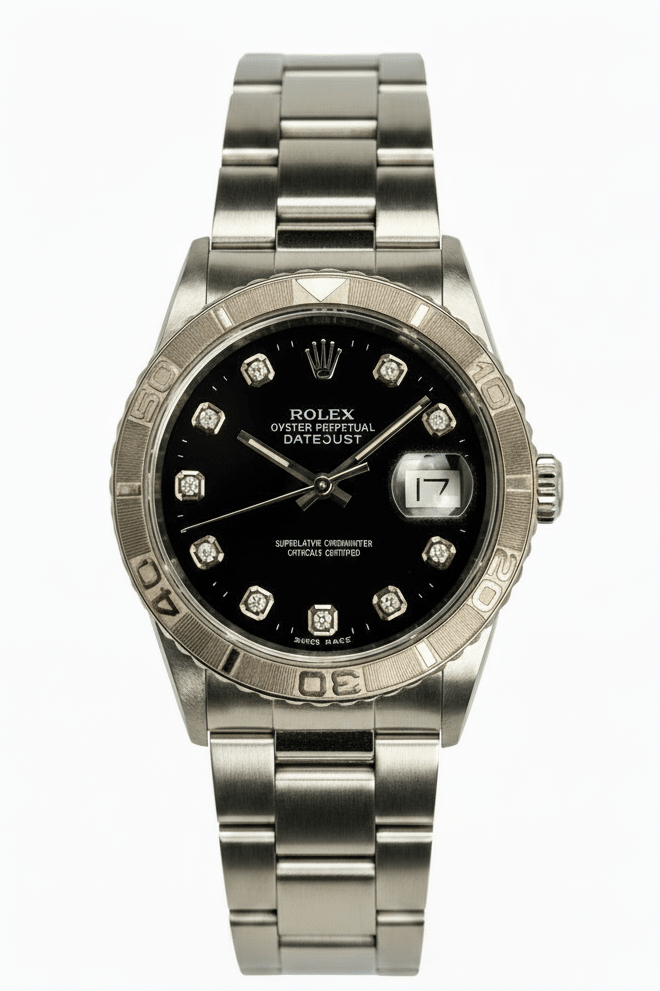 Rolex Datejust Thunderbird 16264 Black Dial Serviced Mens Watch