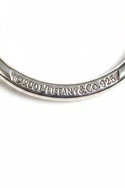 Tiffany & Co. Sterling Silver Oval Tag Key Ring Keychain | 925 Silver | 28.8g