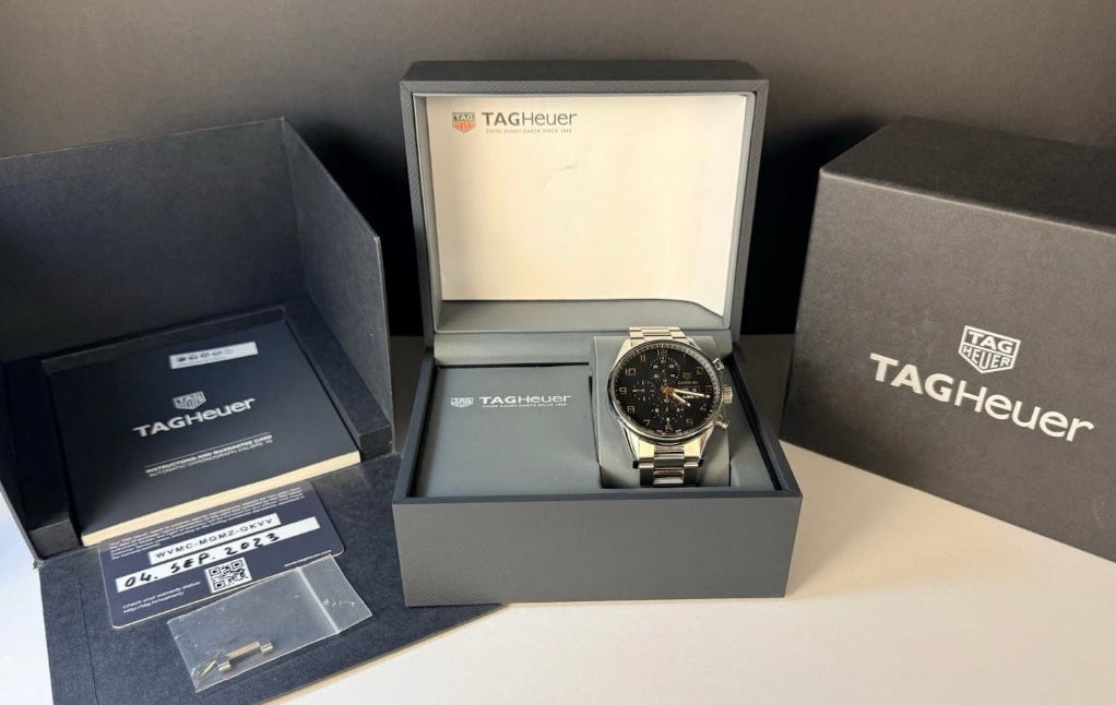 TAG Heuer Carrera Calibre 16 Day Date Chronograph CV2A1AB Full Set 43mm