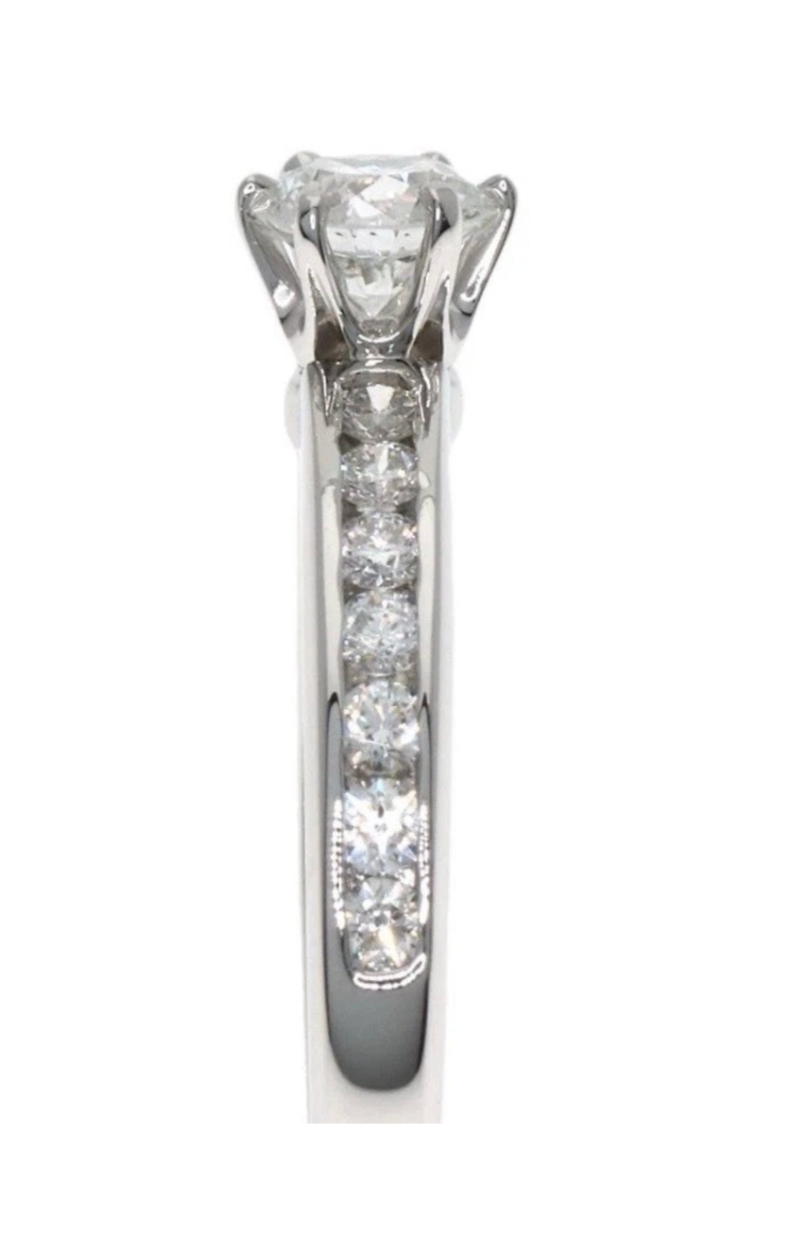 Tiffany & Co Platinum Diamond Engagement Ring 0.33ct VS2 H Brilliant Cut
