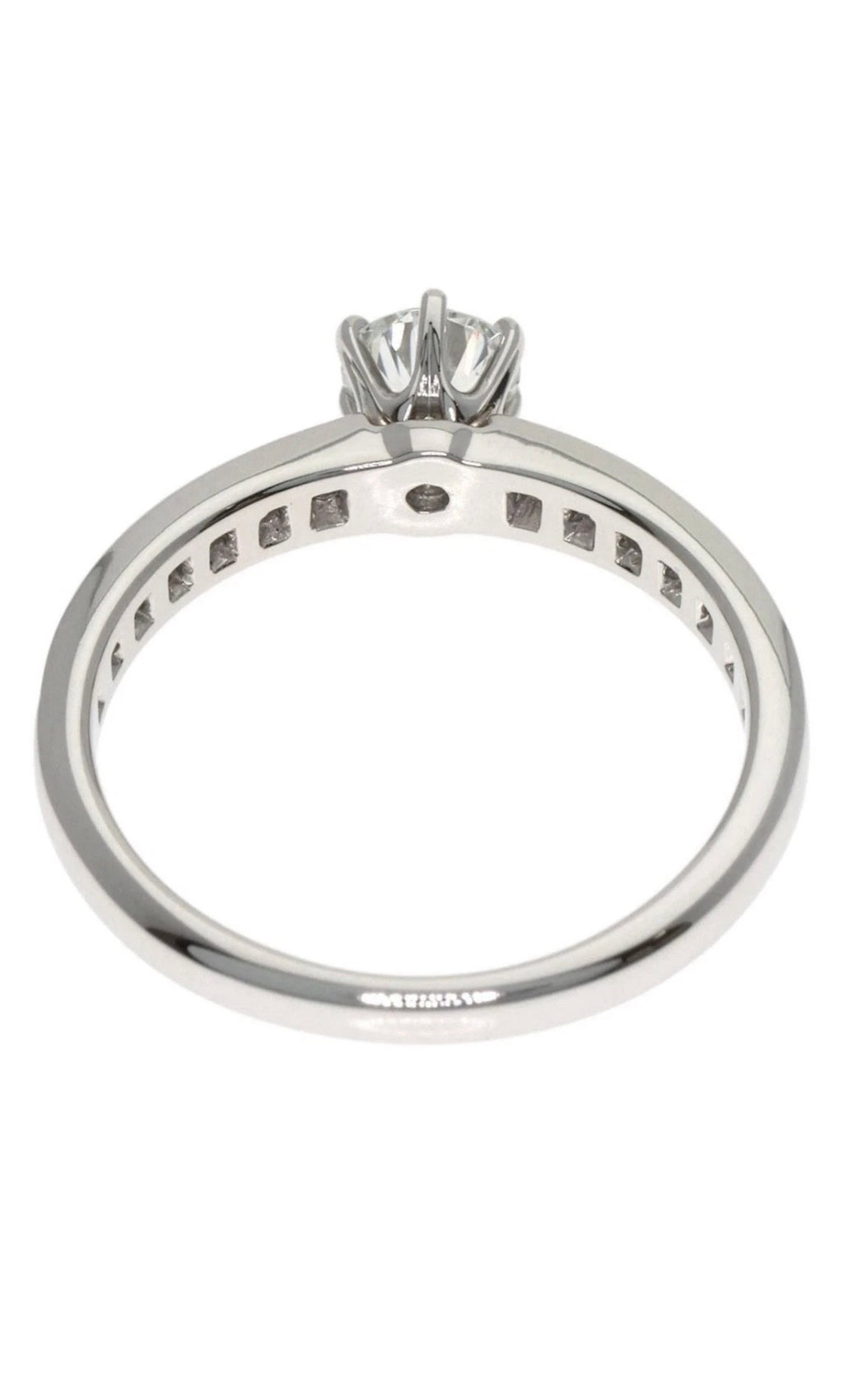 Tiffany & Co Platinum Diamond Engagement Ring 0.33ct VS2 H Brilliant Cut
