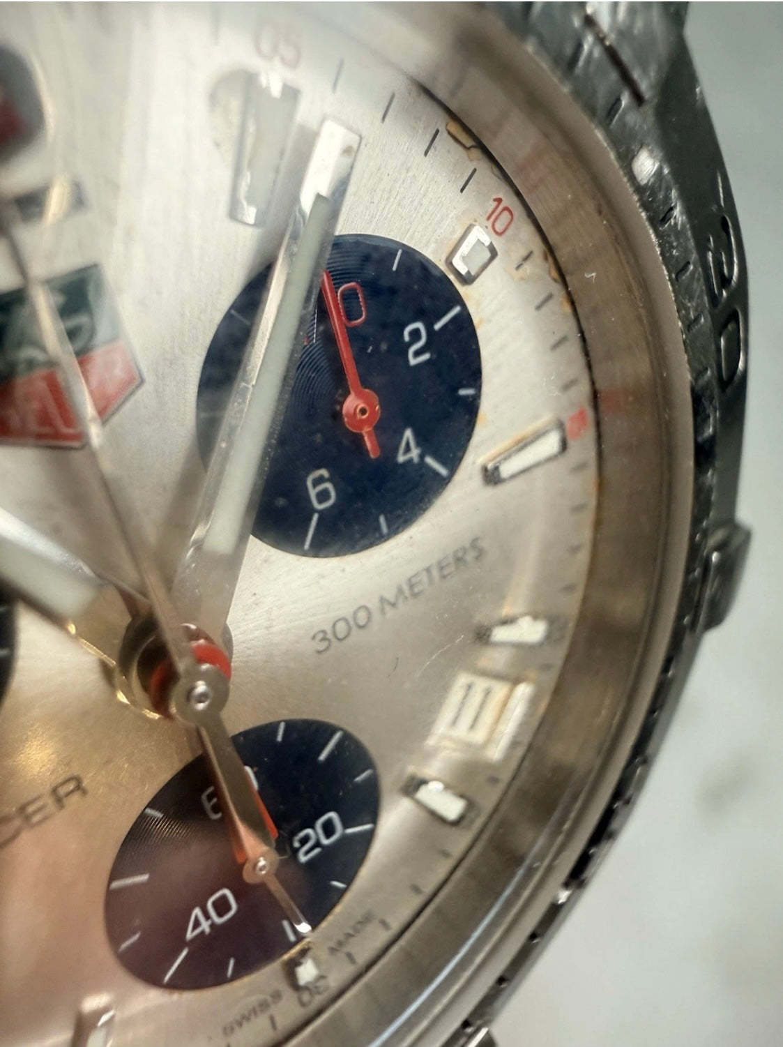 TAG Heuer Aquaracer Chronograph CAF1111 Silver Dial Quartz 41mm Men’s Watch