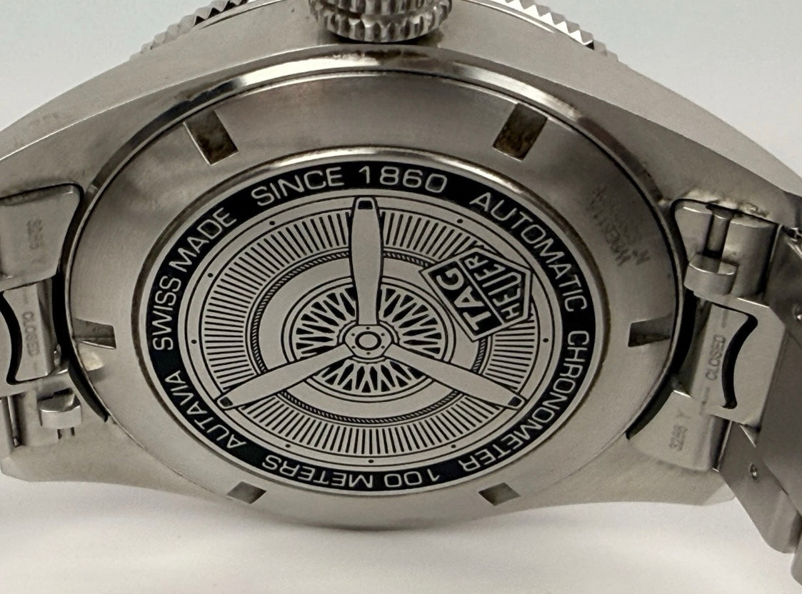 TAG Heuer Autavia GMT 60th Anniversary Blue Dial Batman Bezel Calibre 7 42mm Full Set