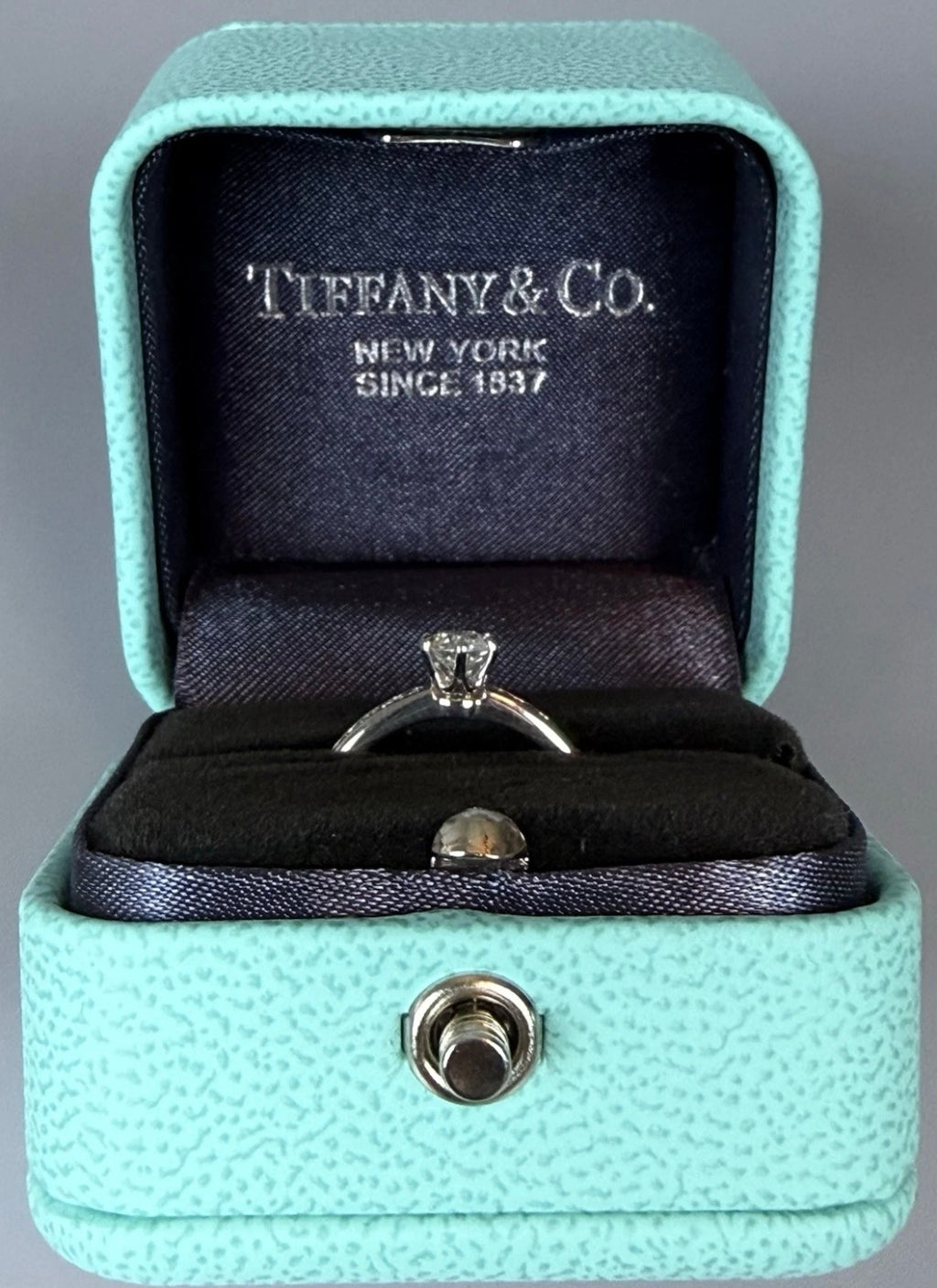 Tiffany & Co Platinum Diamond Engagement Ring 0.33ct VS2 H Brilliant Cut
