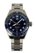 TAG Heuer Autavia GMT 60th Anniversary Blue Dial Batman Bezel Calibre 7 42mm Full Set
