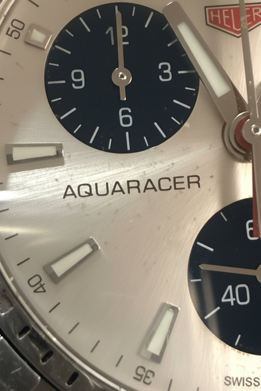 TAG Heuer Aquaracer Chronograph CAF1111 Silver Dial Quartz 41mm Men’s Watch