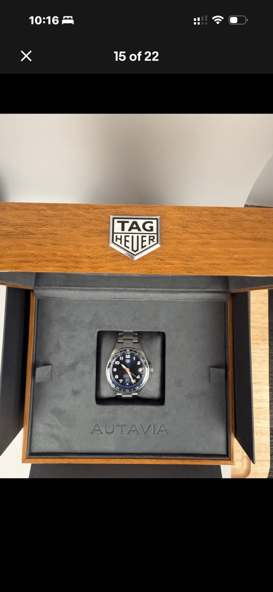 TAG Heuer Autavia GMT 60th Anniversary WBE511A 42mm Blue Dial Automatic Batman Bezel Full Set - Coyle Fine Jewelry & Timepieces