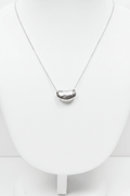 Tiffany & Co Elsa Peretti Bean Pendant Necklace Sterling Silver 16” 8g - Coyle Fine Jewelry & Timepieces